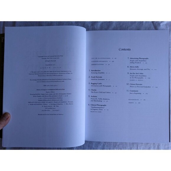 Picturing disability, R Bogdan 1st edition Hardcover book LIKE NEW - Picture 6 of 11